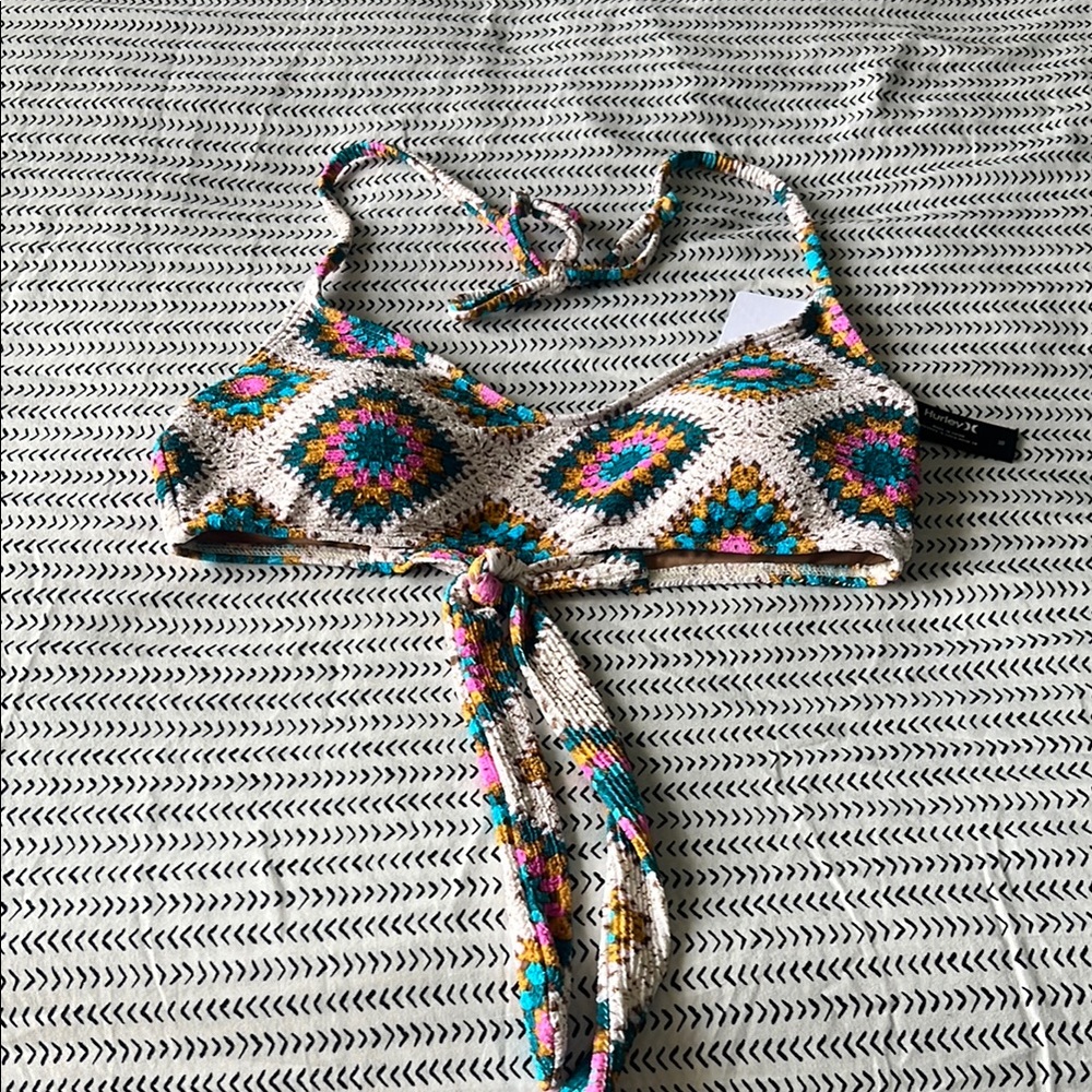 Hurley Crochet, Diamond Scoop Halter.